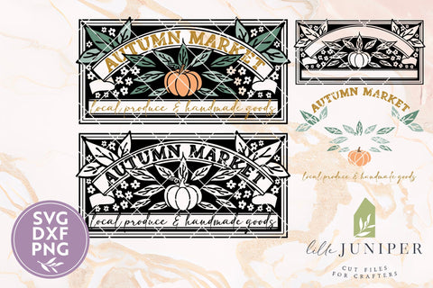 Autumn Market SVG, Fall Sign Designs SVG LilleJuniper 