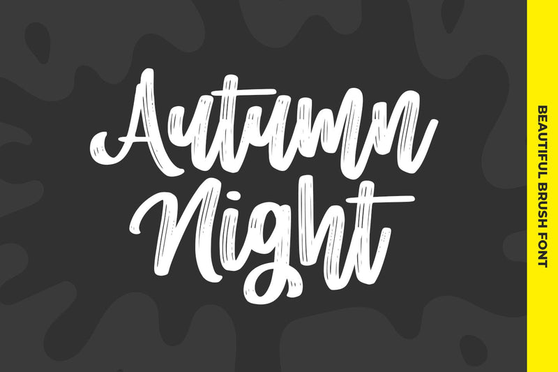 Autumn Night Font Abo Daniel Studio 
