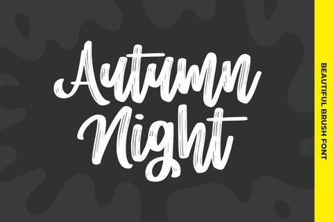 Autumn Night Font Abo Daniel Studio 