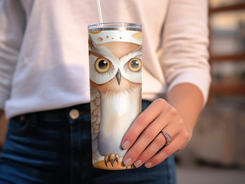 Autumn Owl Tumbler wrap Sublimation Luvleigh Digitals 