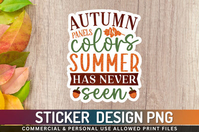 Autumn panels in colors Sublimation PNG Sublimation Regulrcrative 