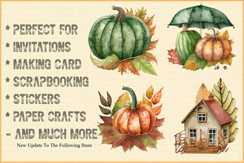 Autumn Pumpkins Collection Sublimation Sublimation Creativeart88 