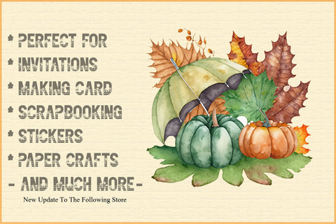 Autumn Pumpkins Collection Sublimation Sublimation Creativeart88 