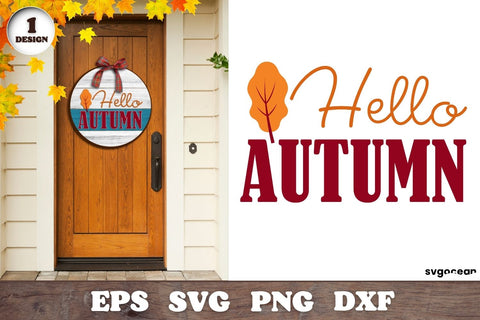 Autumn Round Sign Design | Svg Bundle | Door Hangers SVG SvgOcean 