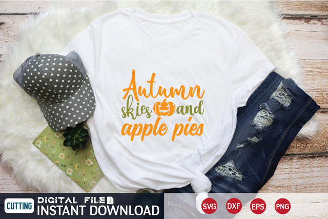 autumn skies and apple pies svg SVG designer krishna 