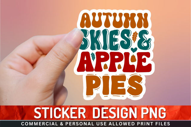 Autumn skies & apple Sublimation PNG Sublimation Regulrcrative 