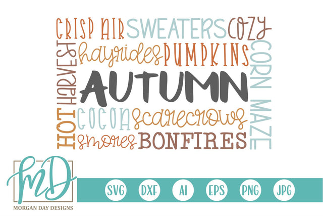 Autumn Subway Art SVG Morgan Day Designs 