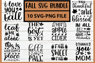 Autumn svg bundle, cut file, fall svg,vintage svg SVG BB Type Studios 