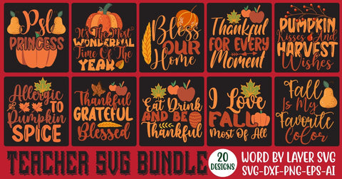 Autumn SVG Bundle, Fall SVG Design, 20 SVG design SVG Rafiqul20606 