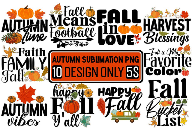 Autumn Svg Bundle Sublimation Insomnia Std 