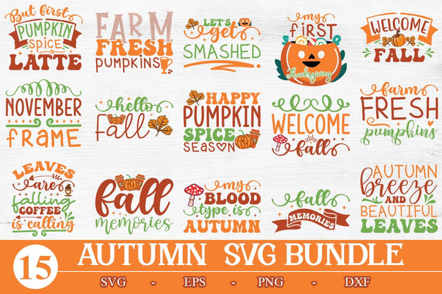 Autumn SVG Bundle SVG Svgcraft 
