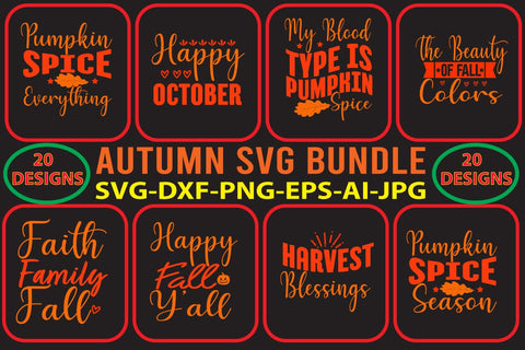 Autumn SVG Bundle SVG Syaman 