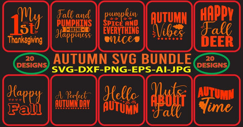 Autumn SVG Bundle SVG Syaman 