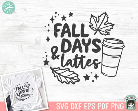 Leggings Leaves And Lattes Please, Fall SVG Cut File