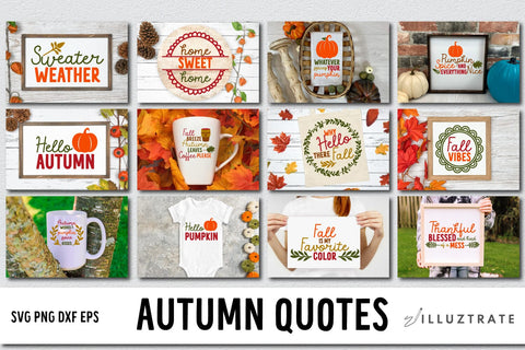 Autumn SVG Cut Files | Autumn Cutting Files for Cricut SVG Illuztrate 