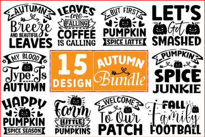 Autumn SVG Design Bundle SVG CraftingStudio 