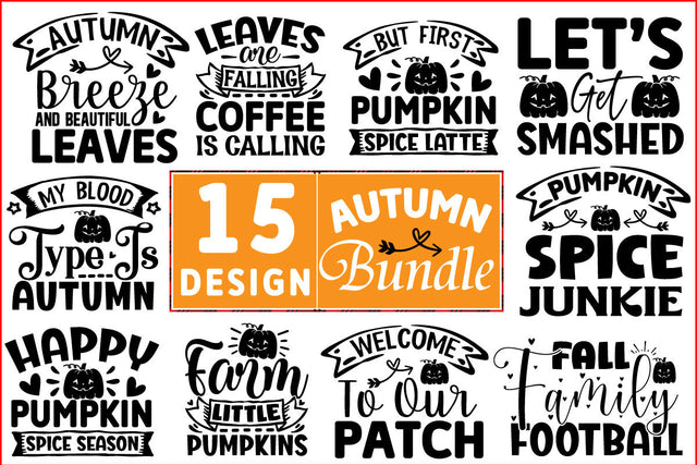 Autumn SVG Design Bundle SVG CraftingStudio 