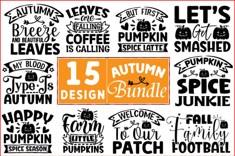 Autumn SVG Design Bundle SVG CraftingStudio 
