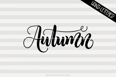 Autumn | SVG PNG PDF and DXF files SVG HowJoyful 