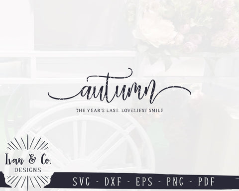 Autumn The Year's Last Loveliest Smile SVG Files | Fall SVG | Farmhouse SVG | Commercial Use | Cricut | Silhouette | Cut Files (1057541637) SVG Ivan & Co. Designs 