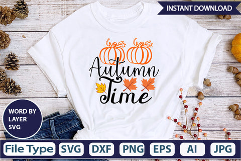 Autumn Time SVG Cut File SVG DesignPlante 503 