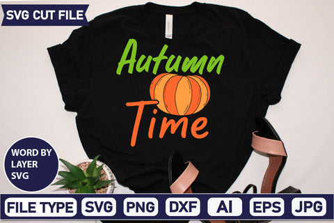 Autumn Time SVG Cut File SVG DesignPlante 503 