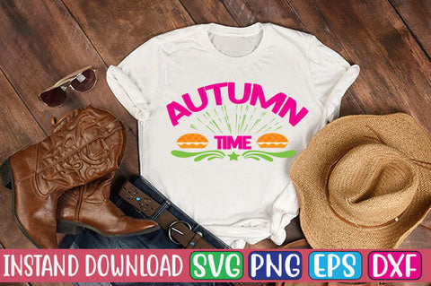 Autumn Time SVG Cut File SVGs, Quotes and Sayings, Food & Drink, Holiday,On Sale, SVG Studio Innate 