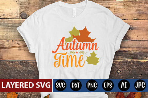 autumn Time svg cute file SVG Blessedprint 