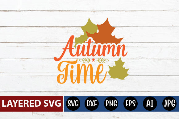 autumn Time svg cute file SVG Blessedprint 