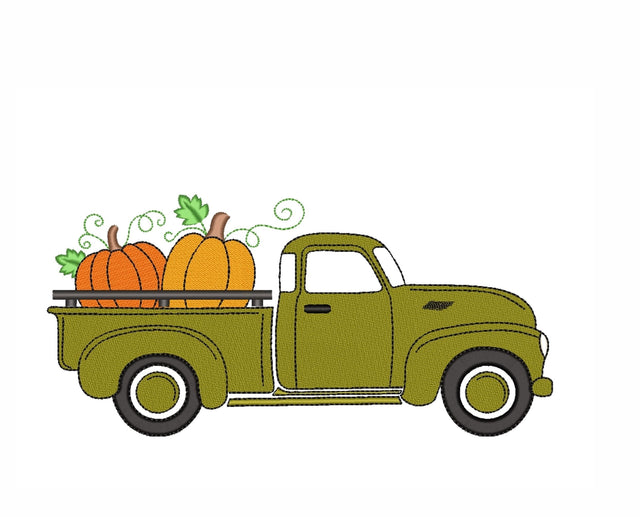 Autumn Truck Embroidery Design Embroidery/Applique DESIGNS Nino Nadaraia 