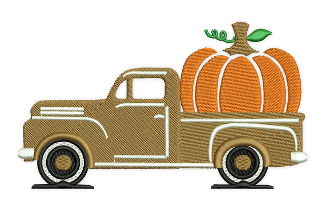 Autumn Truck Machine Embroidery Design Embroidery/Applique DESIGNS NextEmbroidery 