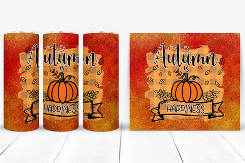 Autumn Tumbler Sublimation Wrap I Fall Tumbler Wrap PNG Sublimation Happy Printables Club 
