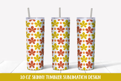 Autumn Tumbler Wrap Sublimation. Chestnut Leaves Tumbler Sublimation LaBelezoka 