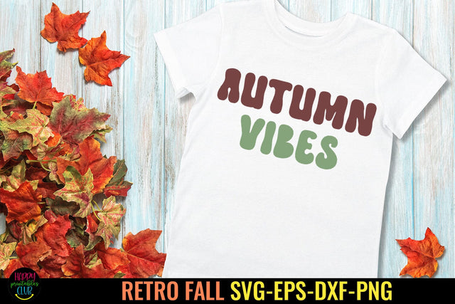 Autumn Vibes SVG I Retro Fall SVG I Autumn SVG I Groovy Fall SVG SVG Happy Printables Club 