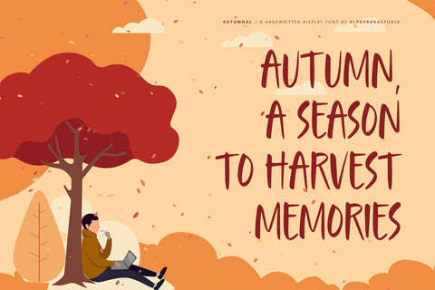 Autumnal - Handwritten Font Font Alpaprana Studio 