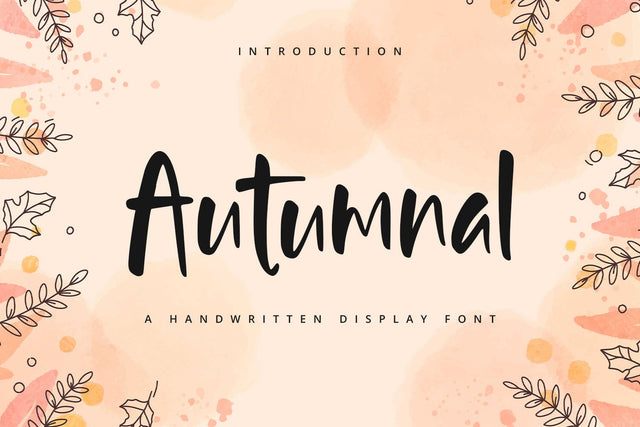 Autumnal - Handwritten Font Font Alpaprana Studio 
