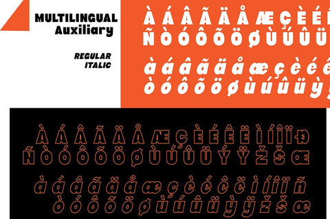 Auxiliary Font Wildan Type 