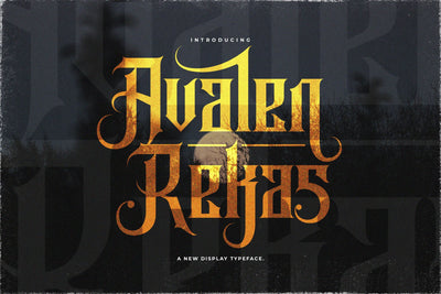 Avalen Rekas - Blackletter Font Font StringLabs 