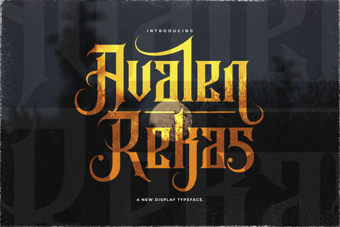 Avalen Rekas - Blackletter Font Font StringLabs 