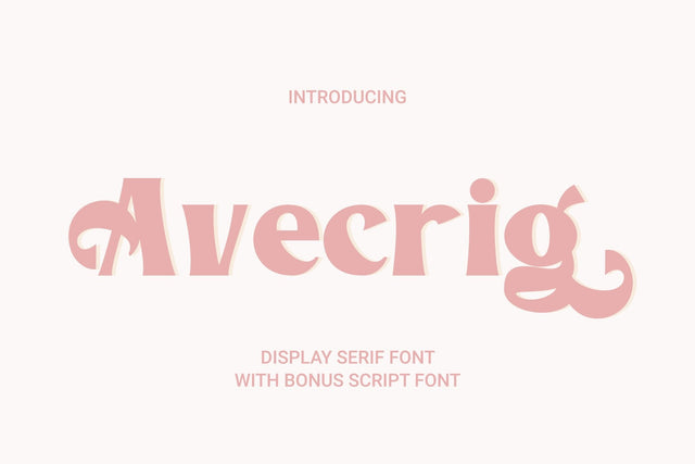 Avecrig - Display Font Font Irvan Randi 