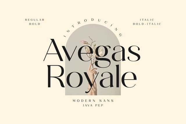 Avegas Royale - Modern Sans Font Javapep 