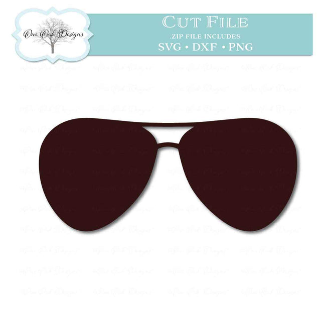 Aviator Sunglasses SVG One Oak Designs 