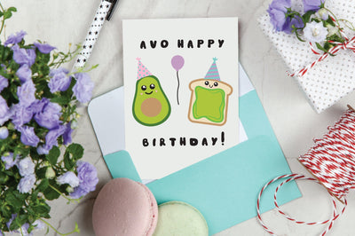 Avo Happy Birthday SVG Caffeinated SVGs 
