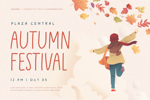 Avocade - Handwritten Font Font Alpaprana Studio 