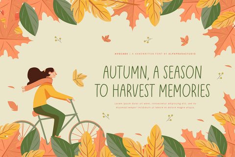 Avocade - Handwritten Font Font Alpaprana Studio 