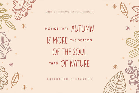 Avocade - Handwritten Font Font Alpaprana Studio 