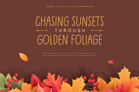 Avocade - Handwritten Font Font Alpaprana Studio 