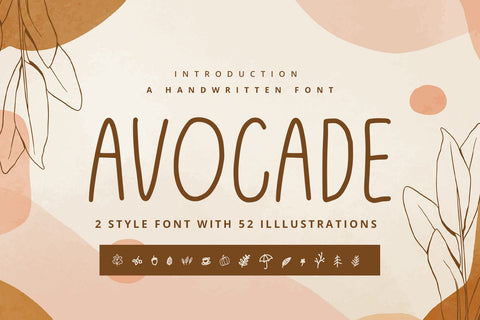 Avocade - Handwritten Font Font Alpaprana Studio 