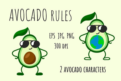 Avocado rules | Funny PNG Sublimation | Vector illustration Sublimation AnnaViolet_store 