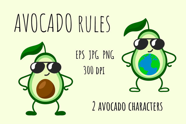Avocado rules | Funny PNG Sublimation | Vector illustration Sublimation AnnaViolet_store 